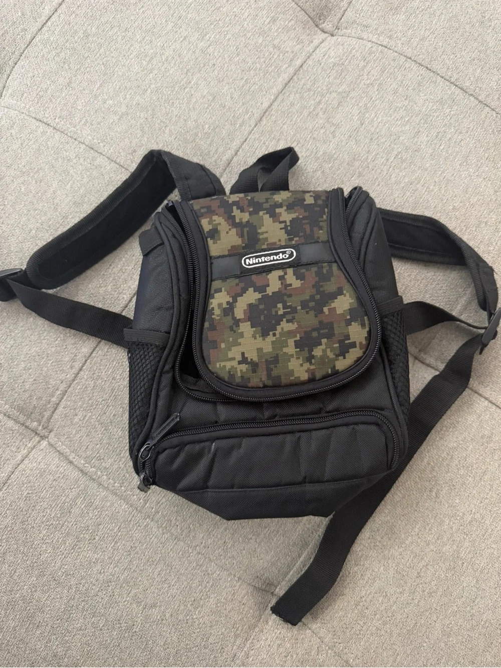 Nintendo Gameboy - DS - Switch Lite Mini Backpack Carrying Case Army Camouflage